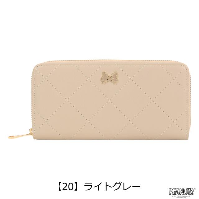 スヌーピー PEANUTS クレイサス 長財布 ラウンドファスナー 本革 レディース 190510 CLATHAS × PEANUTS ピーナッツ SNOOPY リボン 大容量_8