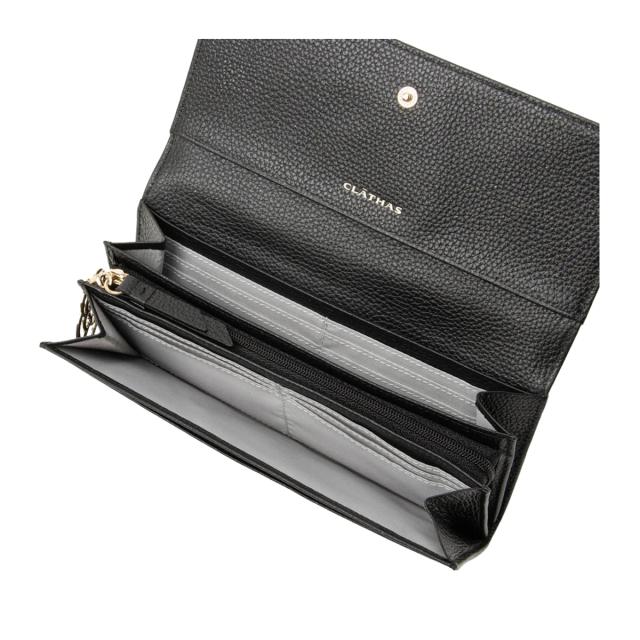 【レビュー投稿で+5％還元】クレイサス 長財布 かぶせ レディース カーラ 190691 CLATHAS | ラメ 牛革 レザー_3
