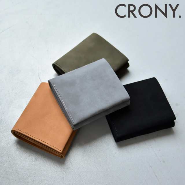 【レビュー投稿で+5％還元】クルニー 二つ折り財布 テイタム メンズ レディース CR-00135 CRONY. Tatum ミニ財布 本革 牛革 レザー 日本