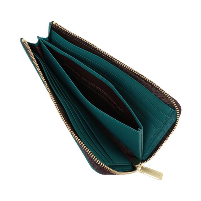 【レビュー投稿で+5％還元】長財布 L字ファスナー 本革 レディース エフィーCUB1-004 efffy | 牛革 レザー シンプル ロゴ スマート 緑 グリーン クリスマス_mp クリスマス_wp レビュー投稿で+5％還元】長財布 L字ファスナー 本革 レディース エフィー