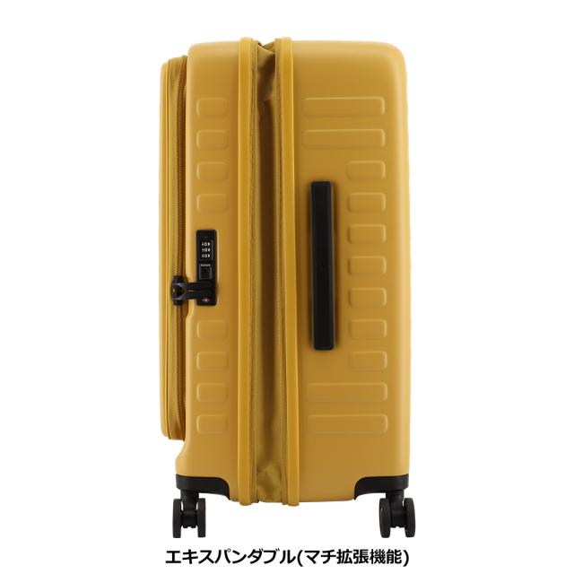 【レビュー投稿で+5％還元】ロジェール スーツケース キューボ 70(77)L 61cm 4.4kg CUBO-REFRESH-M LOJEL｜キャリーケース キャリーバッグ 拡張機能 エキスパンダブル TSAロック搭載 クリスマス_mp