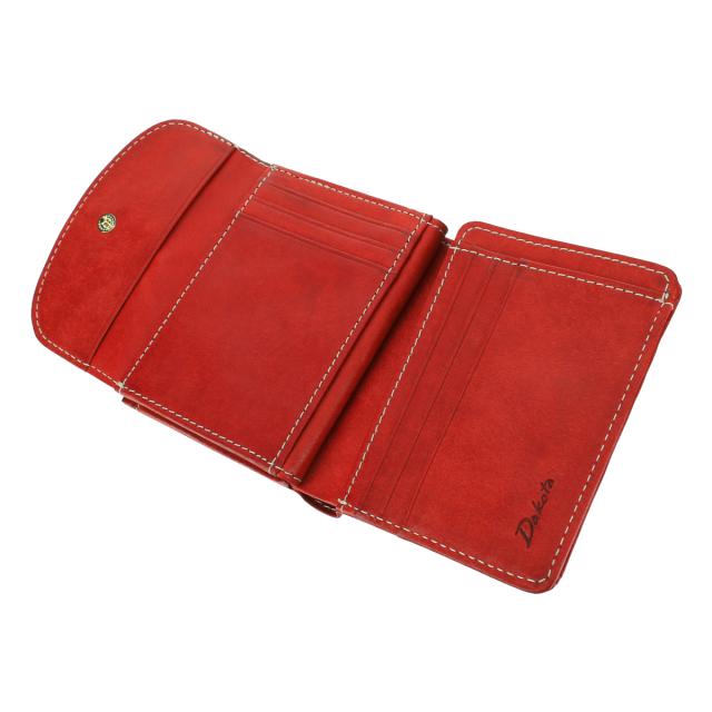 【レビュー投稿で+5％還元】ダコタ 二つ折り財布 がま口 本革 レザー コラッジョ レディース 0030941 0036441 Dakota ミニ財布 イタリア製牛革 イタリアンレザー_4