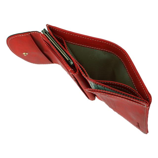 【レビュー投稿で+5％還元】ダコタ 二つ折り財布 がま口 本革 レザー コラッジョ レディース 0030941 0036441 Dakota ミニ財布 イタリア製牛革 イタリアンレザー_6