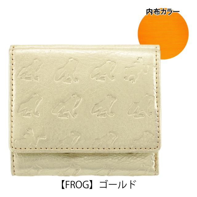 【レビュー投稿で+5％還元】エッセンスオブポイズン 三つ折り財布 本革 アニマル柄 カエル ネコ ねこ うさぎ ウサギ レディース DES-3500 ESSENCE OF POISON OSANPO 牛革 レザー 開運 一粒万倍日 sh_of agesugi_sfa_10