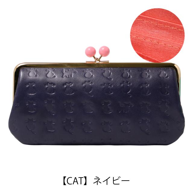 【レビュー投稿で+5％還元】エッセンスオブポイズン 長財布 がま口 アニマル柄 カエル ネコ ねこ うさぎ レディース DES-3504ESSENCE OF POISON 本革 牛革 レザー_10