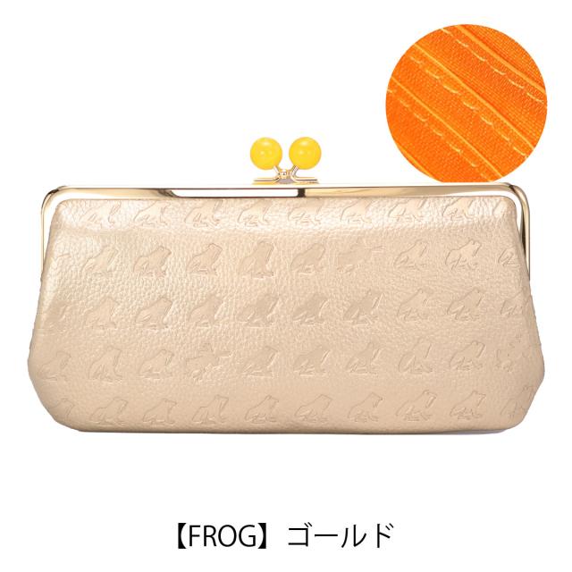 【レビュー投稿で+5％還元】エッセンスオブポイズン 長財布 がま口 アニマル柄 カエル ネコ ねこ うさぎ レディース DES-3504ESSENCE OF POISON 本革 牛革 レザー_12
