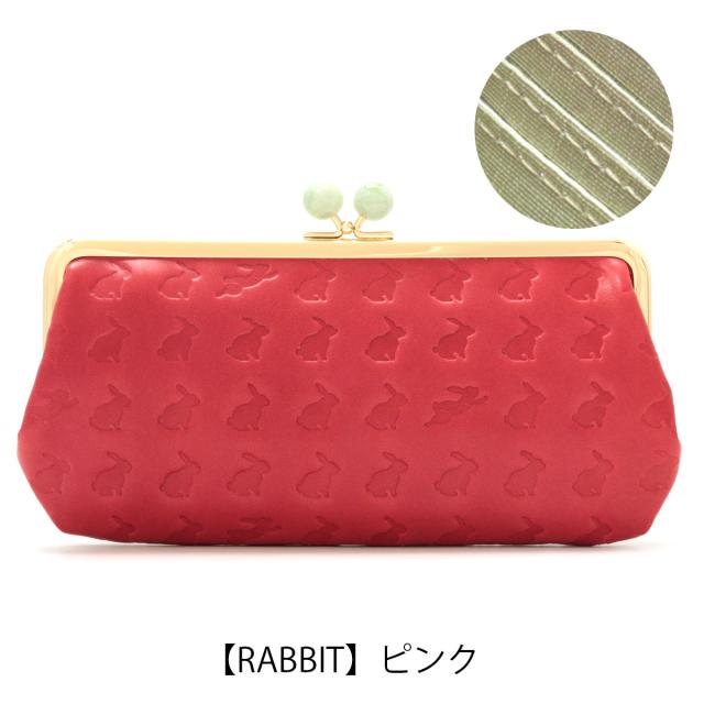 【レビュー投稿で+5％還元】エッセンスオブポイズン 長財布 がま口 アニマル柄 カエル ネコ ねこ うさぎ レディース DES-3504ESSENCE OF POISON 本革 牛革 レザー_13