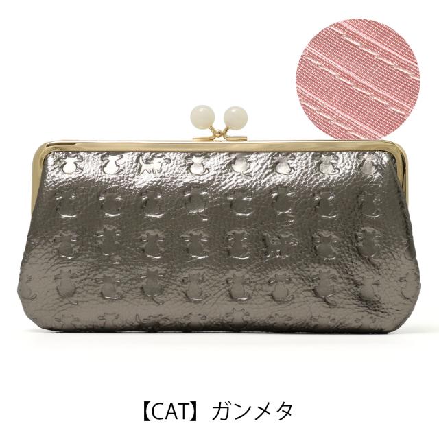 【レビュー投稿で+5％還元】エッセンスオブポイズン 長財布 がま口 アニマル柄 カエル ネコ ねこ うさぎ レディース DES-3504ESSENCE OF POISON 本革 牛革 レザー_14