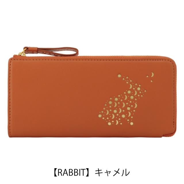 【レビュー投稿で+5％還元】エッセンスオブポイズン 長財布 本革 レザー L字ファスナー 薄型 薄い レディース DJO-3222 ESSENCE OF POISON スリムウォレット ギャルソン型 アニマル カエル ネコ ねこ うさぎ ウサギ 牛革 開運 一粒万倍日 sh_of agesugi_sfa_13