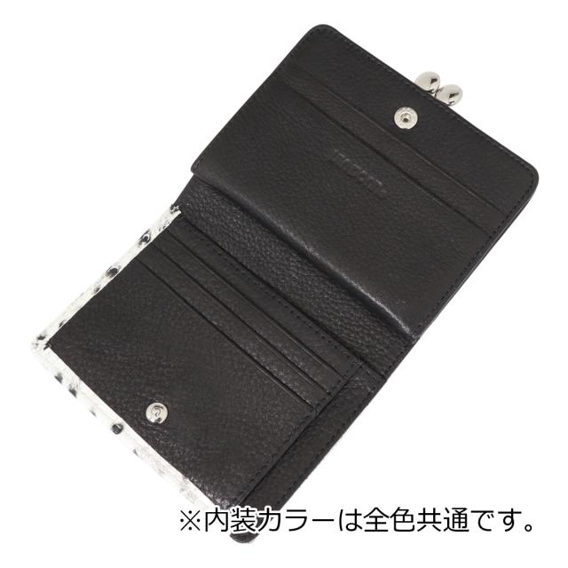 レビュー投稿で+5％還元】ヴィアドアン 二つ折り財布 ガマ口 本革