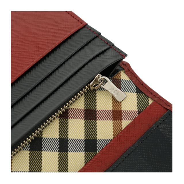 レビュー投稿で+5％還元】ダックス 長財布 チェッカーエンボス メンズ