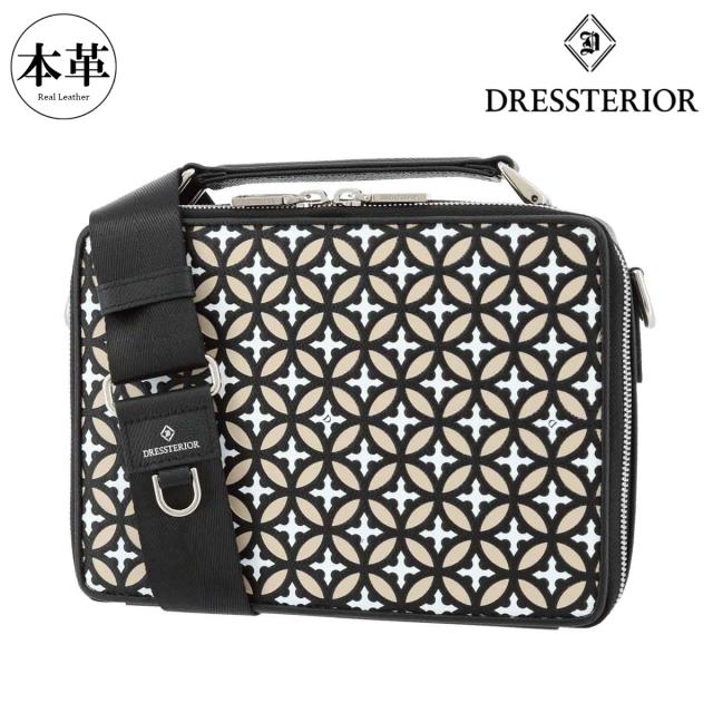 【レビュー投稿で+5％還元】ドレステリア ショルダーバッグ 本革 メンズ レディース エアデール 863113 DRESSTERIOR | ミニショルダー 横型 エンボス 型押し v_other バレンタインの通販は 21,978円
