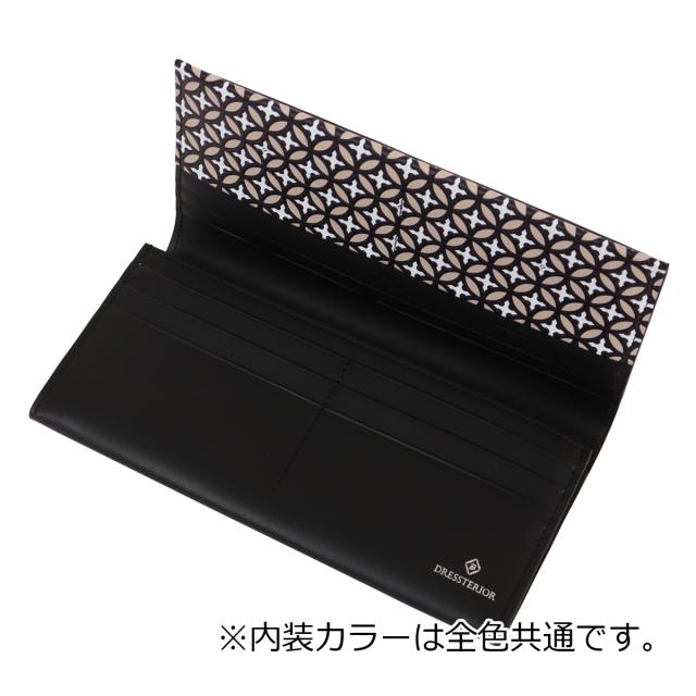 【レビュー投稿で+5％還元】ドレステリア 長財布 財布 かぶせ カジュアル カード収納 メンズ レディース 866605 チェスキー DRESSTERIOR 牛革 本革 レザー 