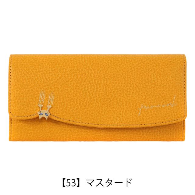 【レビュー投稿で+5％還元】フレームワーク 長財布 本革 レディース キトン 45002 FRAME WORK 猫 ねこ ネコ キャット 大容量 牛革 レザー_11