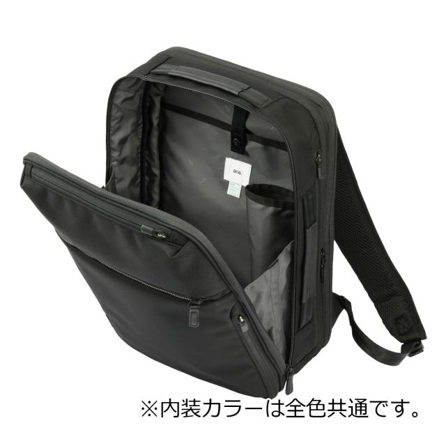 ace エースジーン リュック A4 20L 14インチ 軽量 撥水 ビジネスリュック ビジネスバッグ リュックサック バックパック 通勤リュック 20024 ace.GENE |PC収納 キャリーオン 会社 通勤 通学 ビジネス オフィス 社会人 大学生 出張 拡張機能_4