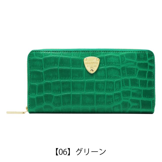 【レビュー投稿で+5％還元】ゴールドファイル 長財布 本革 クロコ型押し ラウンドファスナー レディース GP51215 ヘルリヒ GOLD PFEIL レザー 大容量 開運 一粒万倍日 sh_of agesugi_sfa_9