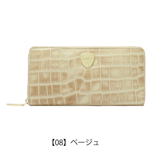 【レビュー投稿で+5％還元】ゴールドファイル 長財布 本革 クロコ型押し ラウンドファスナー レディース GP51215 ヘルリヒ GOLD PFEIL レザー 大容量 開運 一粒万倍日 sh_of agesugi_sfa クリスマス_mp クリスマス_wp レビュー投稿で+5％還元】ゴールドファイル 長財布 本革 クロコ型押し