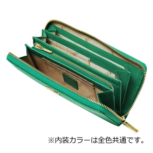 【レビュー投稿で+5％還元】ゴールドファイル 長財布 本革 クロコ型押し ラウンドファスナー レディース GP51215 ヘルリヒ GOLD PFEIL レザー 大容量 開運 一粒万倍日 sh_of agesugi_sfa_4