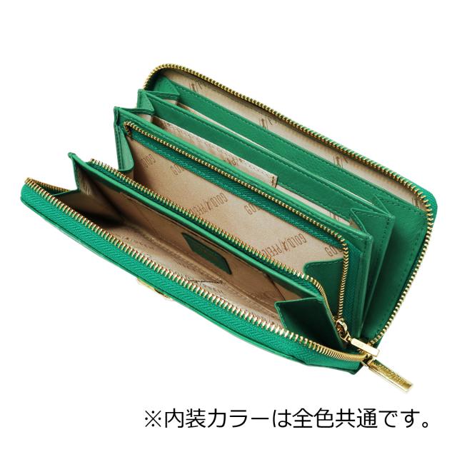 レビュー投稿で+5％還元】ゴールドファイル 長財布 本革 クロコ型押し