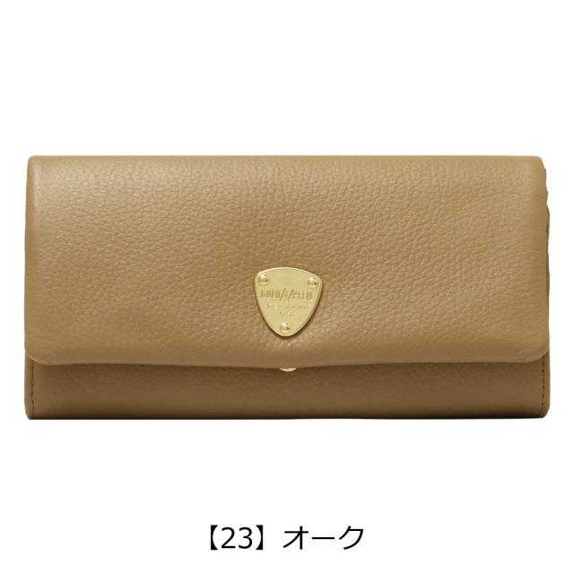 【レビュー投稿で+5％還元】ゴールドファイル 長財布 本革 かぶせ レディース GP54016 ナチュラル GOLD PFEIL カード収納 レザー_10
