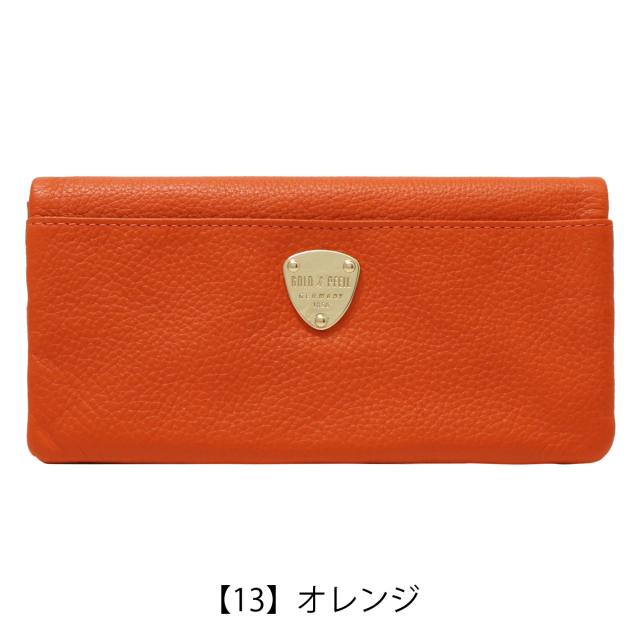 レビュー投稿で+5％還元】ゴールドファイル 長財布 二つ折り 本革 二