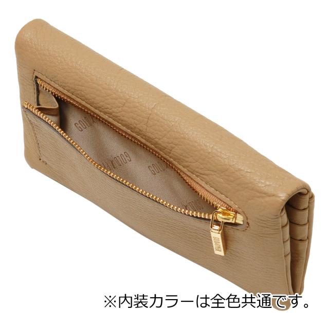 レビュー投稿で+5％還元】ゴールドファイル 長財布 二つ折り 本革 二