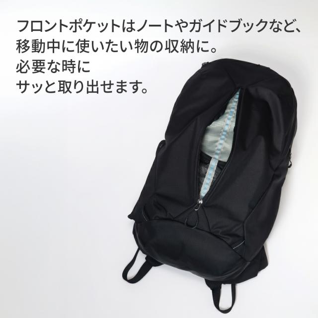 別注 グレゴリー リュック ルーヌ20 当社限定 A4 20L 15インチ RHUNE20 DRC GREGORY デイパック リュックサック 軽量 撥水 ロビックエアー カジュアル ビジネス 通勤 通学 パソコン PC収納 オールブラック 男女兼用_12