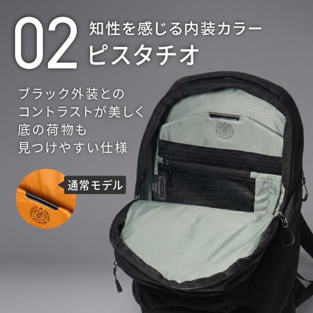 別注 グレゴリー リュック ルーヌ20 当社限定 A4 20L 15インチ RHUNE20 DRC GREGORY デイパック リュックサック 軽量 撥水 ロビックエアー カジュアル ビジネス 通勤 通学 パソコン PC収納 オールブラック 男女兼用_3