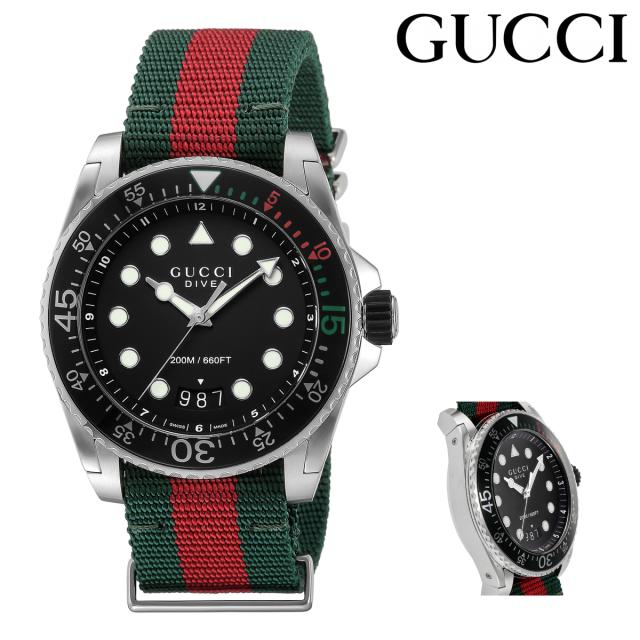 レビューを書いてポイント 5 グッチ 腕時計 Dive Ya136209a メンズ Gucci ステンレススチール サファイアガラス ナイロン革の通販はau Pay マーケット サックスバー Au Pay マーケット店