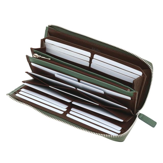 レビュー投稿で+5％還元】ヘレナ 長財布 L字ファスナー ハニーセル 本