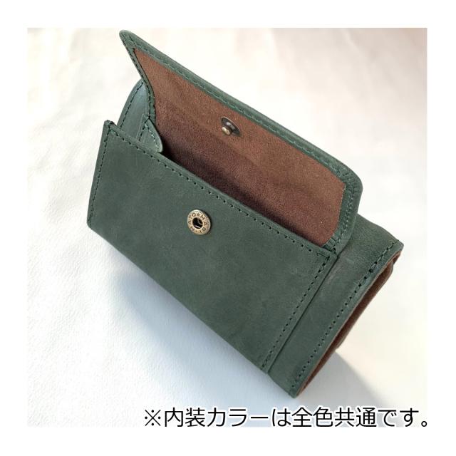 【レビュー投稿で+5％還元】グラート 三つ折り財布 財布 三つ折り ミニ財布 ミニウォレット ステンドグラス 小さめ コンパクト メンズ レディース 日本製 H0212 glart ガラス モストロレザー 牛革 本革 レザー 綺麗 おしゃれ アンティーク シンプル_11