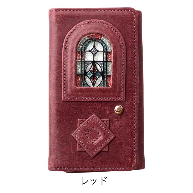 【レビュー投稿で+5％還元】グラート 三つ折り財布 財布 三つ折り ミニ財布 ミニウォレット ステンドグラス 小さめ コンパクト メンズ レディース 日本製 H0212 glart ガラス モストロレザー 牛革 本革 レザー 綺麗 おしゃれ アンティーク シンプル_14