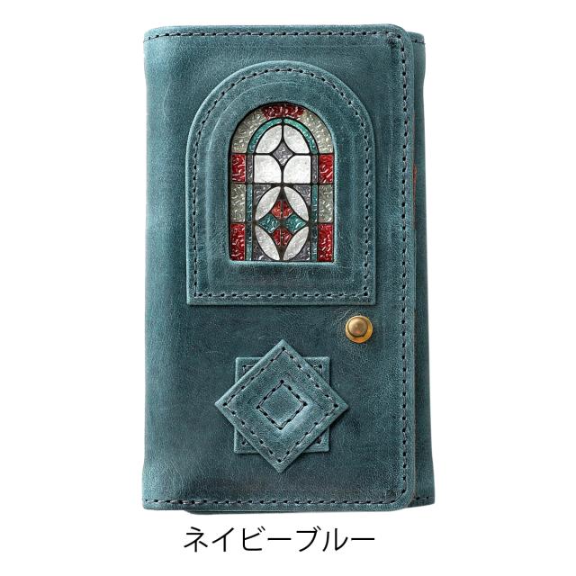 【レビュー投稿で+5％還元】グラート 三つ折り財布 財布 三つ折り ミニ財布 ミニウォレット ステンドグラス 小さめ コンパクト メンズ レディース 日本製 H0212 glart ガラス モストロレザー 牛革 本革 レザー 綺麗 おしゃれ アンティーク シンプル_15