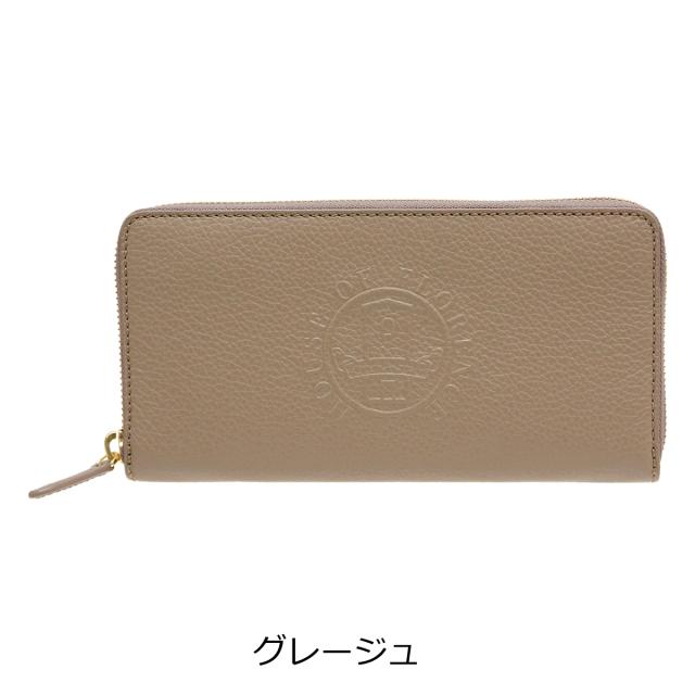レビュー投稿で+5％還元】ハウスオブフローレンス 長財布 ラウンド