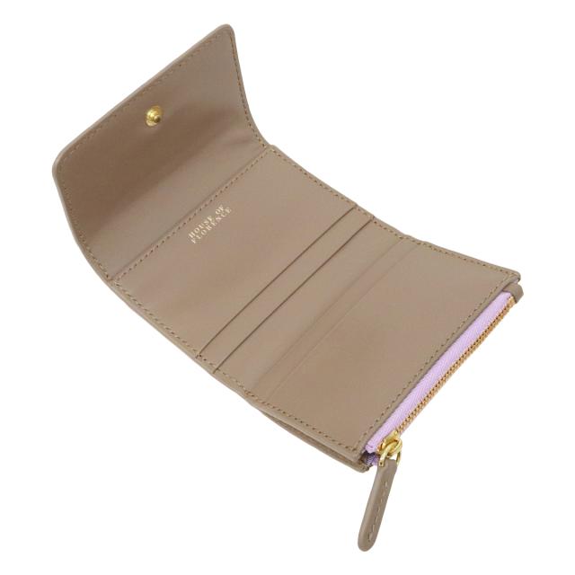 【レビュー投稿で+5％還元】ハウスオブフローレンス 三つ折り財布 ミニ財布 カードケース 札入れ無し 002105CI Primo House of Florence | 牛革 レザー エンボス 型押し 開運 一粒万倍日_3