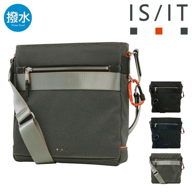 【レビュー投稿で+5％還元】イズイット ショルダーバッグ 撥水 メンズ 927113 ニードル IS/IT ペットボトル収納 クリスマス_mp