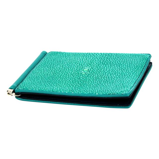 レビュー投稿で+5％還元】イズイット マネークリップ 本革 エイ革