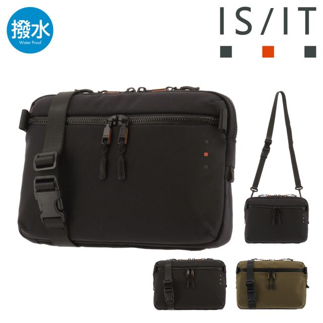 【レビュー投稿で+5％還元】イズイット ショルダーバッグ メンズ レディース ミリスト 943101 IS/IT ISIT |  2WAY ミニショルダー クラッチバッグ 撥水 軽量 クリスマス_mp クリスマス_wp