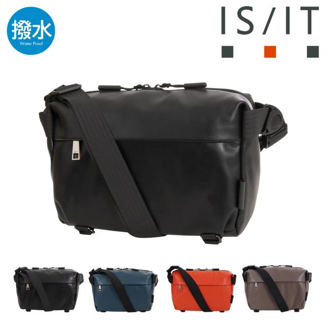 イズイット ショルダーバッグ スリング 横型 肩掛け マチ幅調整 斜め掛け メンズ レディース  957151 スカイ ISIT IS/IT 撥水 回転バックル クラッチバッグ ボディバッグ カジュアル お出掛け 軽量