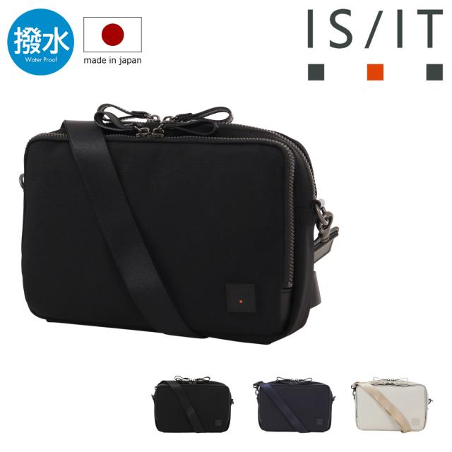 【レビュー投稿で+5％還元】イズイット ショルダーバッグ ミニショルダー ポーチ バッグインバッグ 2way 横型 肩掛け 斜め掛け 撥水 メンズ 日本製 963111 トリクル ISIT IS/IT カジュアル お出掛け 旅行 クリスマス_mp
