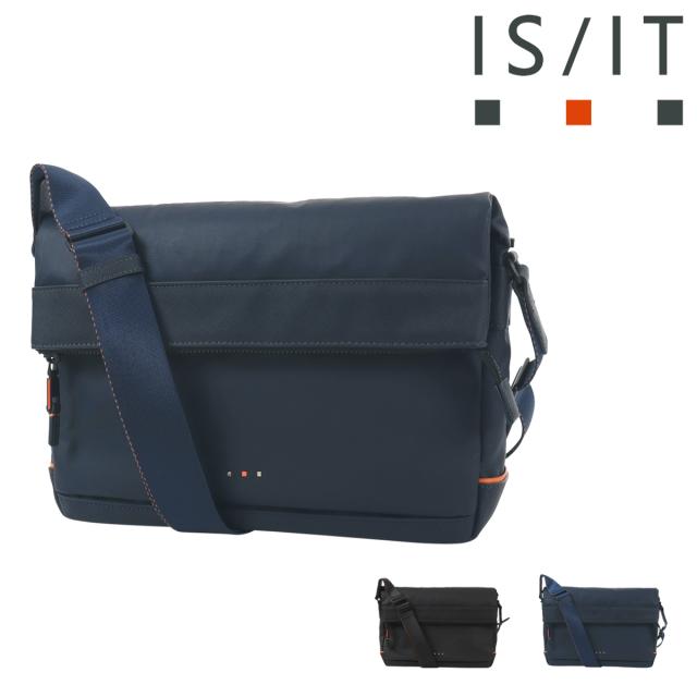 【レビュー投稿で+5％還元】イズイット ショルダーバッグ バッグ 鞄 横型 ショルダー 斜め掛け 肩掛け メンズ 965111 グリンザ ISIT IS/IT カジュアル 防水 軽量 ナイロンコーティング