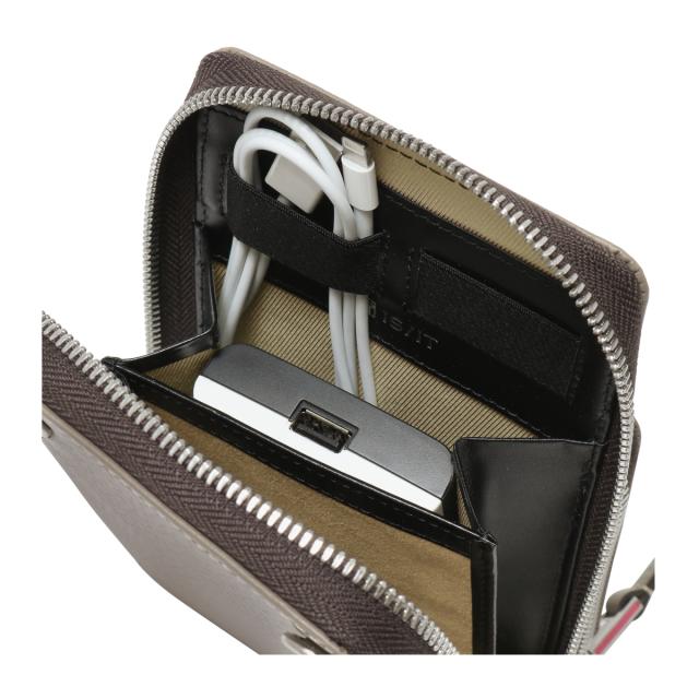 レビュー投稿で+5％還元】イズイット スマホショルダー 本革 メンズ