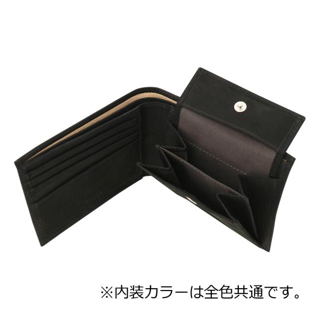 レビュー投稿で+5％還元】イズイット 二つ折り財布 本革 メンズ ガニー