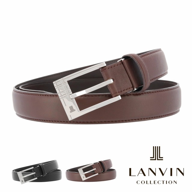 【レビュー投稿で+5％還元】ランバンコレクション ベルト jlmb3200 LANVIN COLLECTION ビジネスベルト 中間フリー 牛革 本革 レザー メン