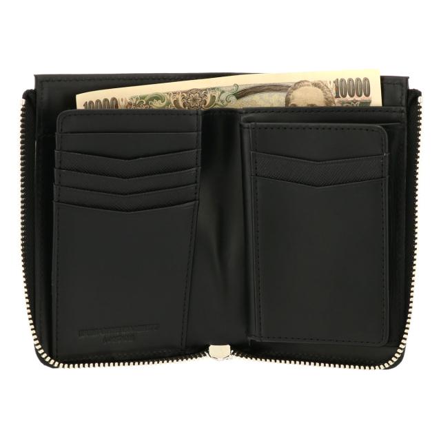 レビュー投稿で+5％還元】キャサリンハムネット 二つ折り財布 L