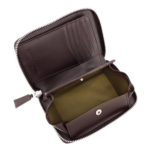 【レビュー投稿で+5％還元】キャサリンハムネット 二つ折り財布 ラウンドファスナー メンズ 本革 プリズム 490-50505 KATHARINE HAMNETT 型押し 牛革 レザー 開運 一粒万倍日 クリスマス_mp レビュー投稿で+5％還元】キャサリンハムネット 二つ折り財布 ラウンド