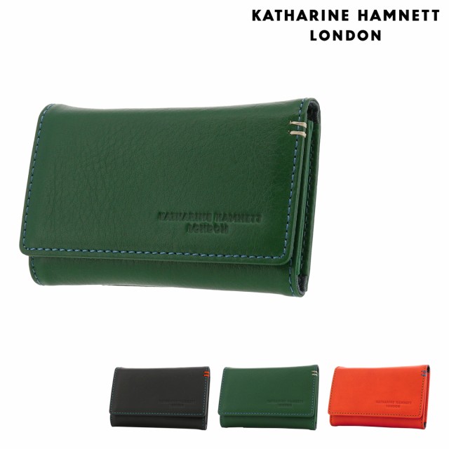 【レビュー投稿で+5％還元】キャサリンハムネット キーケース 4連 本革 メンズ 490-50700 MINERAL KATHARINE HAMNETT パスケース 定期入