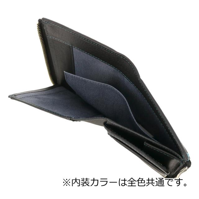 【文芸評論服従で+5％立ち直らす】キャサリンハムネット 二つ折り紙入れ 本革 490-50703 MINERAL KATHARINE HAMNETT L字ジッパー 牛皮 開運 一粒万倍日