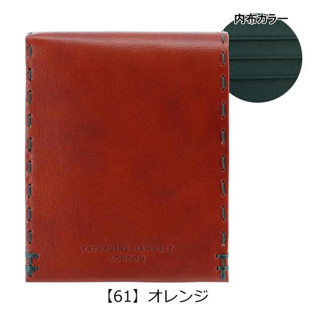 レビュー投稿で+5％還元】キャサリンハムネット 二つ折り財布 ミニ財布