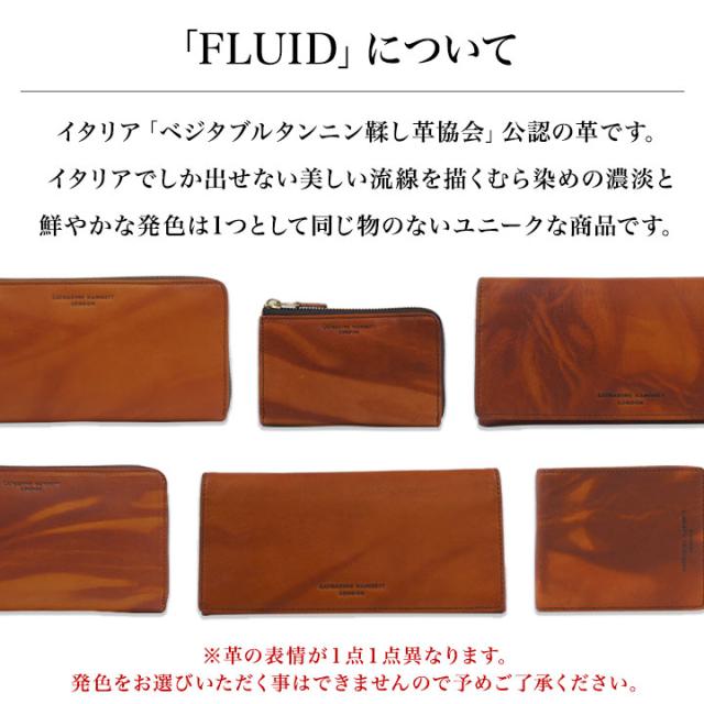 【レビュー投稿で+5％還元】キャサリンハムネット 二つ折り財布 490-59200 FLUID 【 財布 革 レザー メンズ 】 開運 一粒万倍日 クリスマス_mp レビュー投稿で+5％還元】キャサリンハムネット 二つ折り財布 490